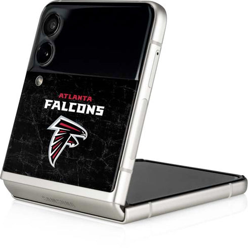 NFL Atlanta Falcons Distressed Galaxy Z Flip4 5G Skin